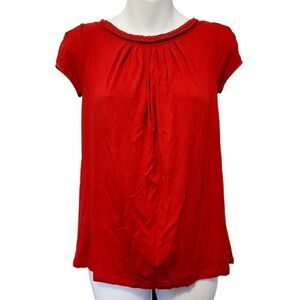 2/$20 Vintage Y2K RW&CO Plain Red Top Blouse Size: XS